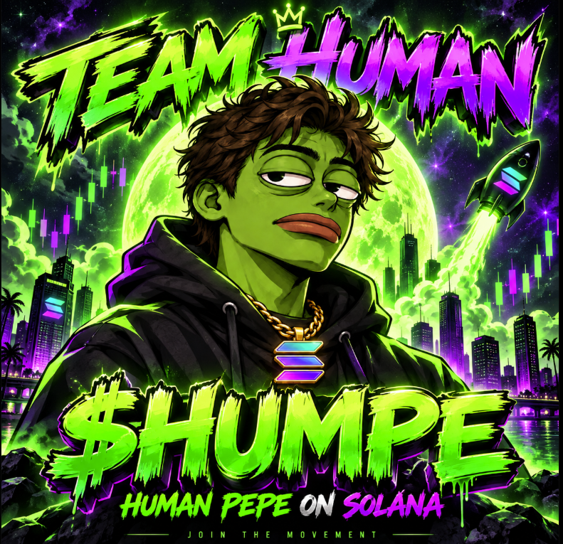 Humanpepesol's tweet photo. THE HUMANS HAVE A TICKER.

$HUMPE 🐸

Human Pepe.
Born on Solana.
Built in the trenches.
TEAM HUMAN starts here. https://t.co/mEotXQSbB3