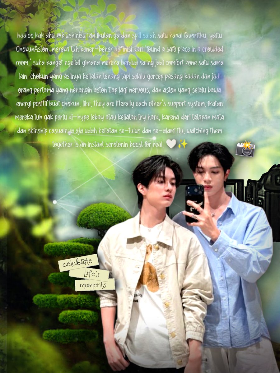 blushinjsu's tweet photo. @rinadewteete hamloouu kaa, ak izin ikutan ga yhaa<3, thanks before!
and here why i choose ChokunAston as my fav couple <⁠(⁠￣⁠︶⁠￣⁠)⁠> https://t.co/HcP9l1nJCR