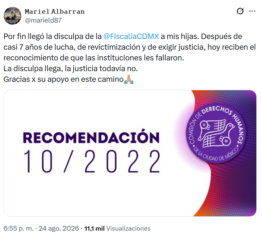 iartetam's tweet photo. ALERTA: mañana hay esta conferencia sobre reponer el proceso de ratificación del exmagistrado Manuel Cavazos, acusado de violencia sexual infantil. La @FiscaliaCDMX le quiso dar carpetazo al caso pero hasta la @CDHCMX les obligó a ofrecer una disculpa pública por revictimización. https://t.co/RHl22W2cxG
