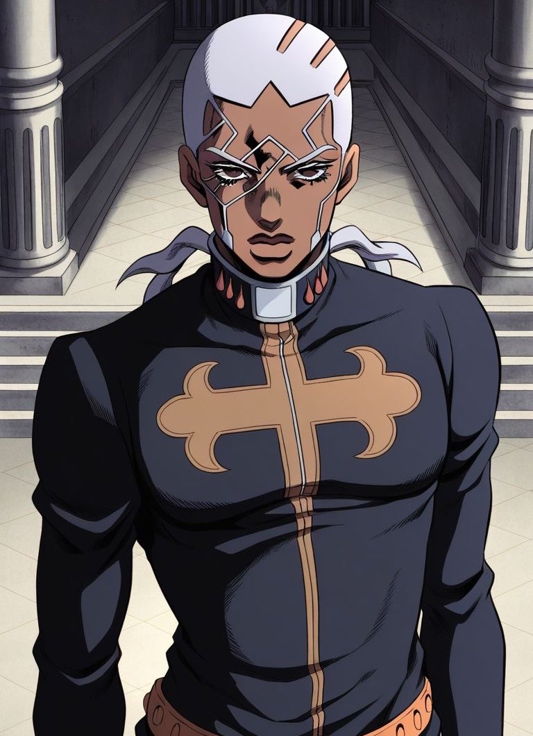 baladuvaaa's tweet photo. hot take: Padre Pucci tem o melhor design dos vilões de jojo https://t.co/SoLKBd4zqF