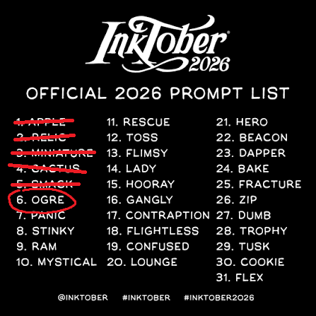 Aurorewolf37's tweet photo. Jour 6 du #inktober2026 : Ogre

@inktober #inktober2026ogre #inktober2026day6 #ogre #drawingchallenge #drawingchallenge2026 https://t.co/czw02TXJsO