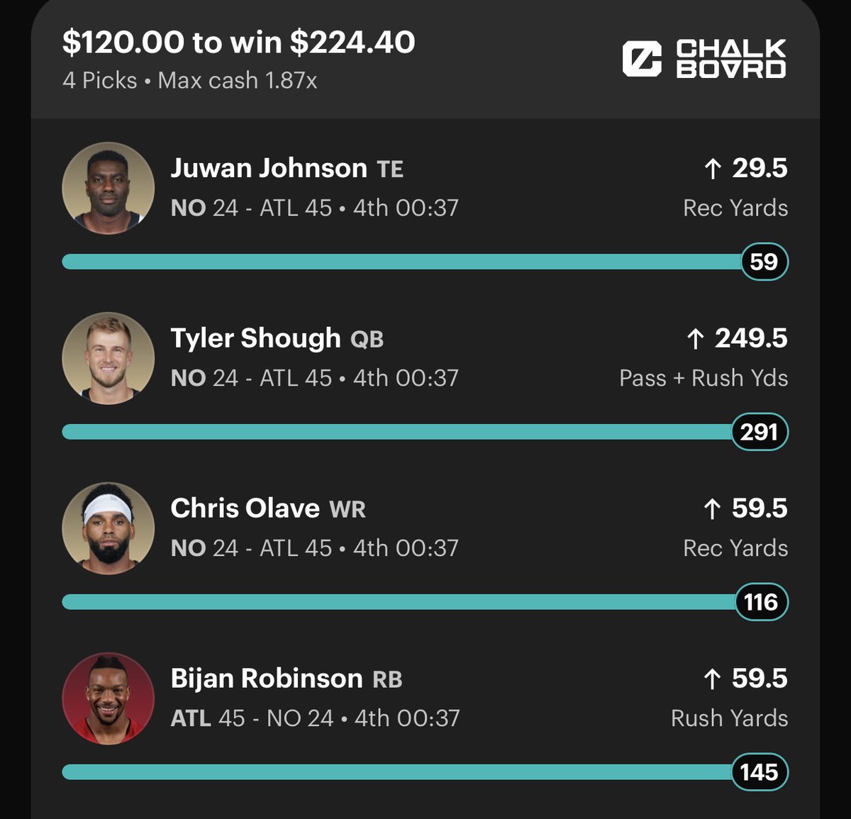 PotdPrizepicks's tweet photo. THIS HEATER WONT STOP🔥🔥

DAY 3 sweat FREE✅✅

Just turned $25 into $250 in 3 days &amp; the Goal is to $1,000👀 https://t.co/HRQ3PG6lJE