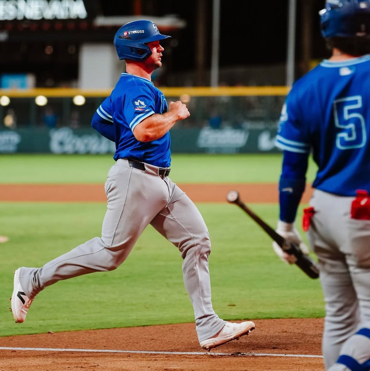 r0a7d's tweet photo. Baseball player Ben Rortvedt during a game for the Triple-A Oklahoma City Comets, an affiliate of the Los Angeles Dodgers. 💙 https://t.co/qOHH61FhAm