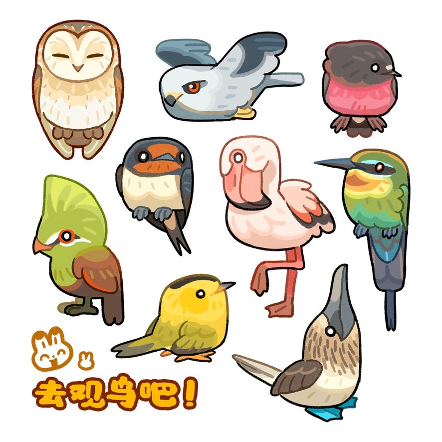 unknowncyc's tweet photo. p1是给朋友画的小鸟 https://t.co/M2LUmr96lD
