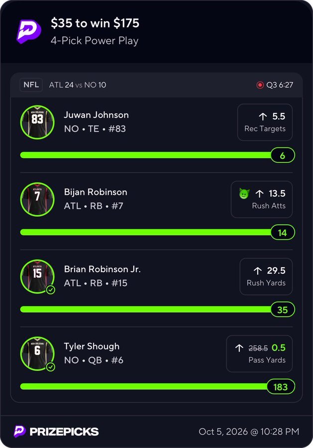 Marcusbenn41's tweet photo. CASH that ⚡💥✅

https://t.co/afIzuRDZFp

#Gambling𝕏 #PrizePicks #NFL https://t.co/XU4xZVKGxf