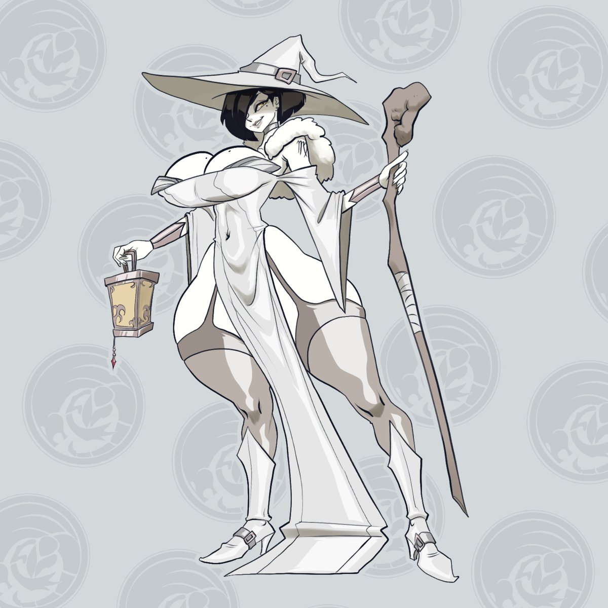dragonfetus1's tweet photo. @Hollow_Arts_16 has several AU for his witch Aurora, I created this one that lives in the D&amp;D world. She is Aurora Sage. https://t.co/Wo3aY49lXp