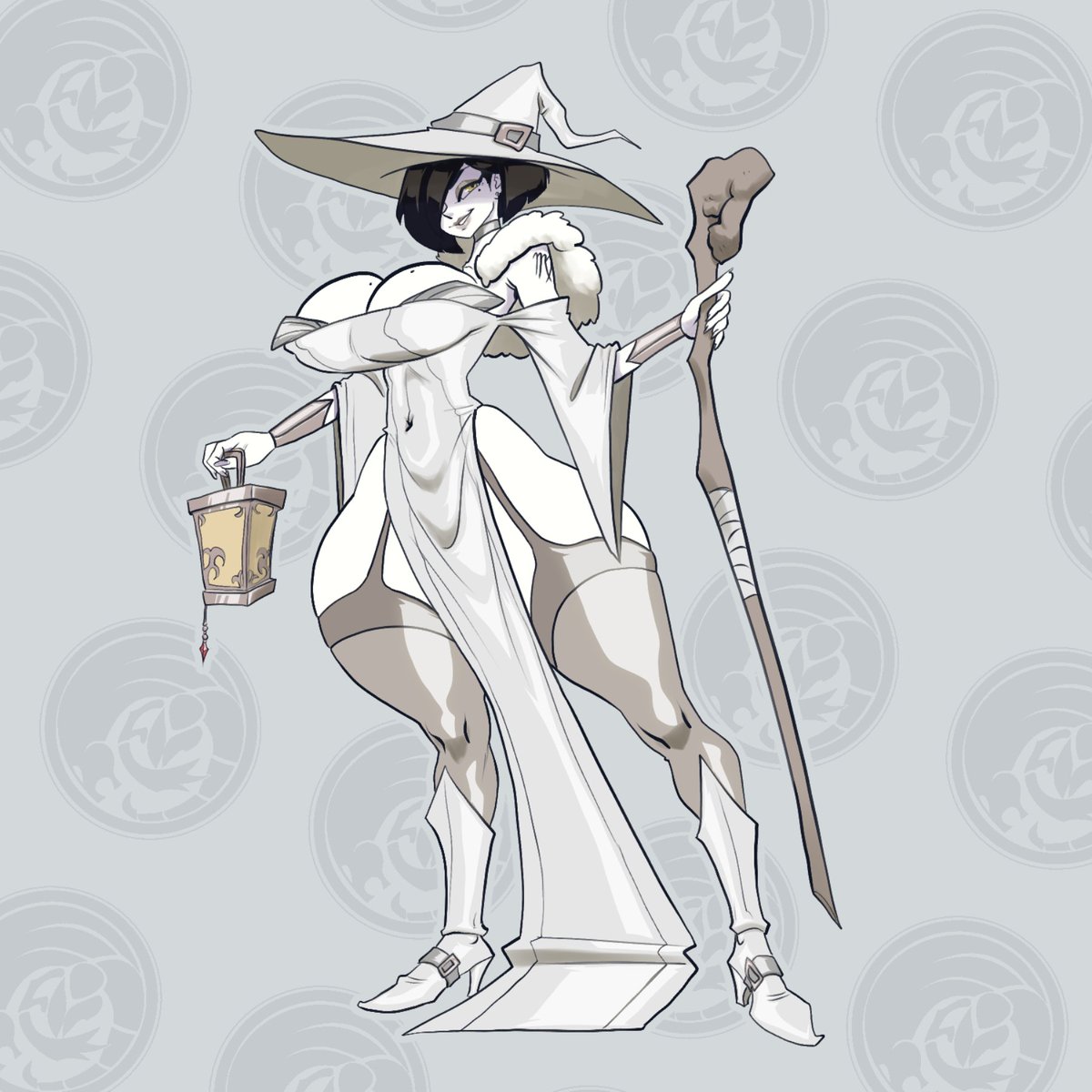 dragonfetus1's tweet photo. @Hollow_Arts_16 has several AU for his witch Aurora, I created this one that lives in the D&amp;D world. She is Aurora Sage. https://t.co/Wo3aY49lXp
