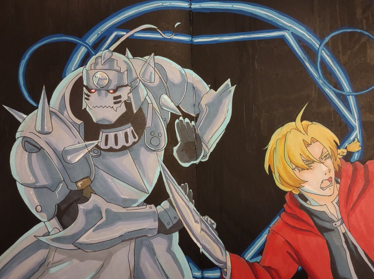 Reneriii_'s tweet photo. Inktober days 3-4: Edward and Alphonse Elric (FMA)
#fma #fullmetalalchemist https://t.co/kOSFL0WOhG