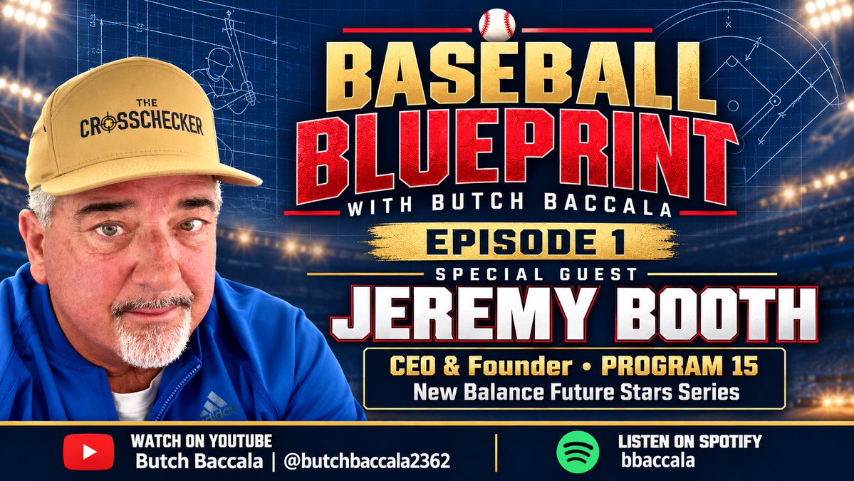 butchbaccala's tweet photo. Ok guys, Episode 1 is up. You Tube @butchbaccala2362 and on Spotify at bbaccala search Baseball Blueprint under new podcasts. @_JeremyBooth @ftrstarsseries @ProspectInsider hope you enjoy. https://t.co/lZqXbHt2Lq