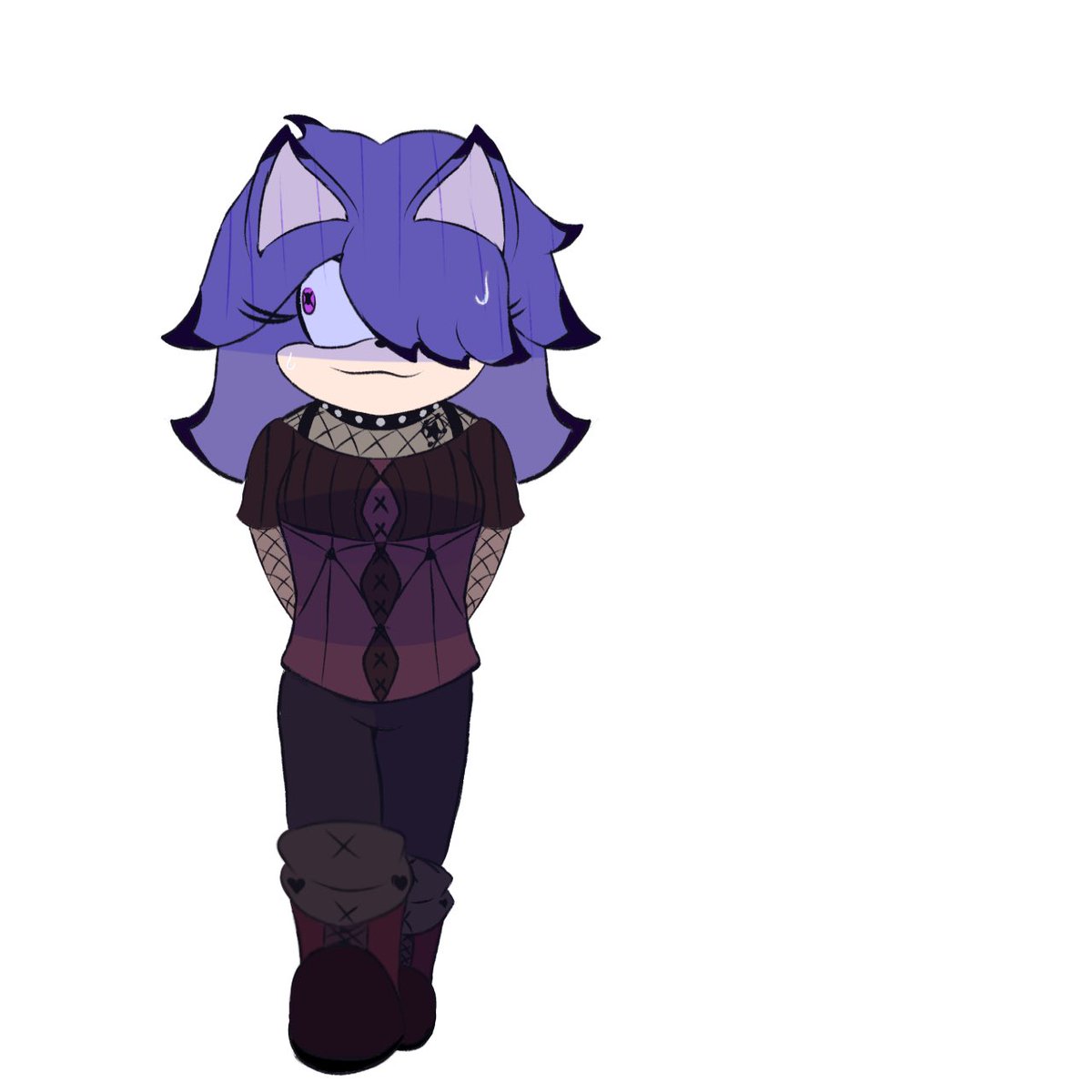 TruestDuster's tweet photo. Heh, guess who got a redesign? Yep, it’s Maley. I’ll try and make something for exetober on the 7th, since I got an idea for that. Maybe also have something for tomorrow? But that’s unlikely https://t.co/S3MlC3CjT7