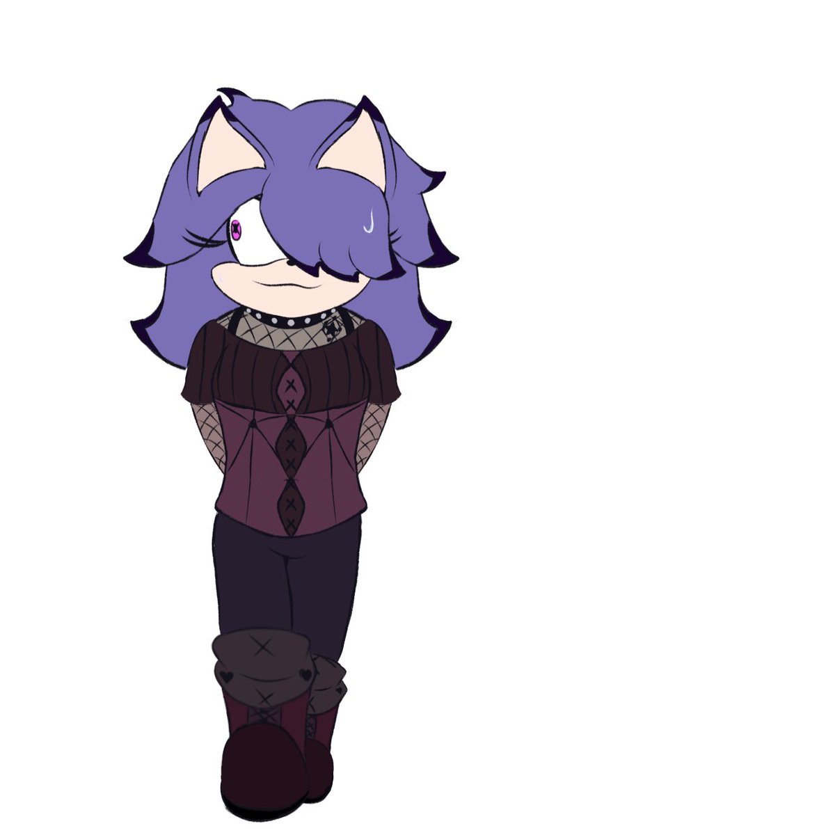TruestDuster's tweet photo. Heh, guess who got a redesign? Yep, it’s Maley. I’ll try and make something for exetober on the 7th, since I got an idea for that. Maybe also have something for tomorrow? But that’s unlikely https://t.co/S3MlC3CjT7