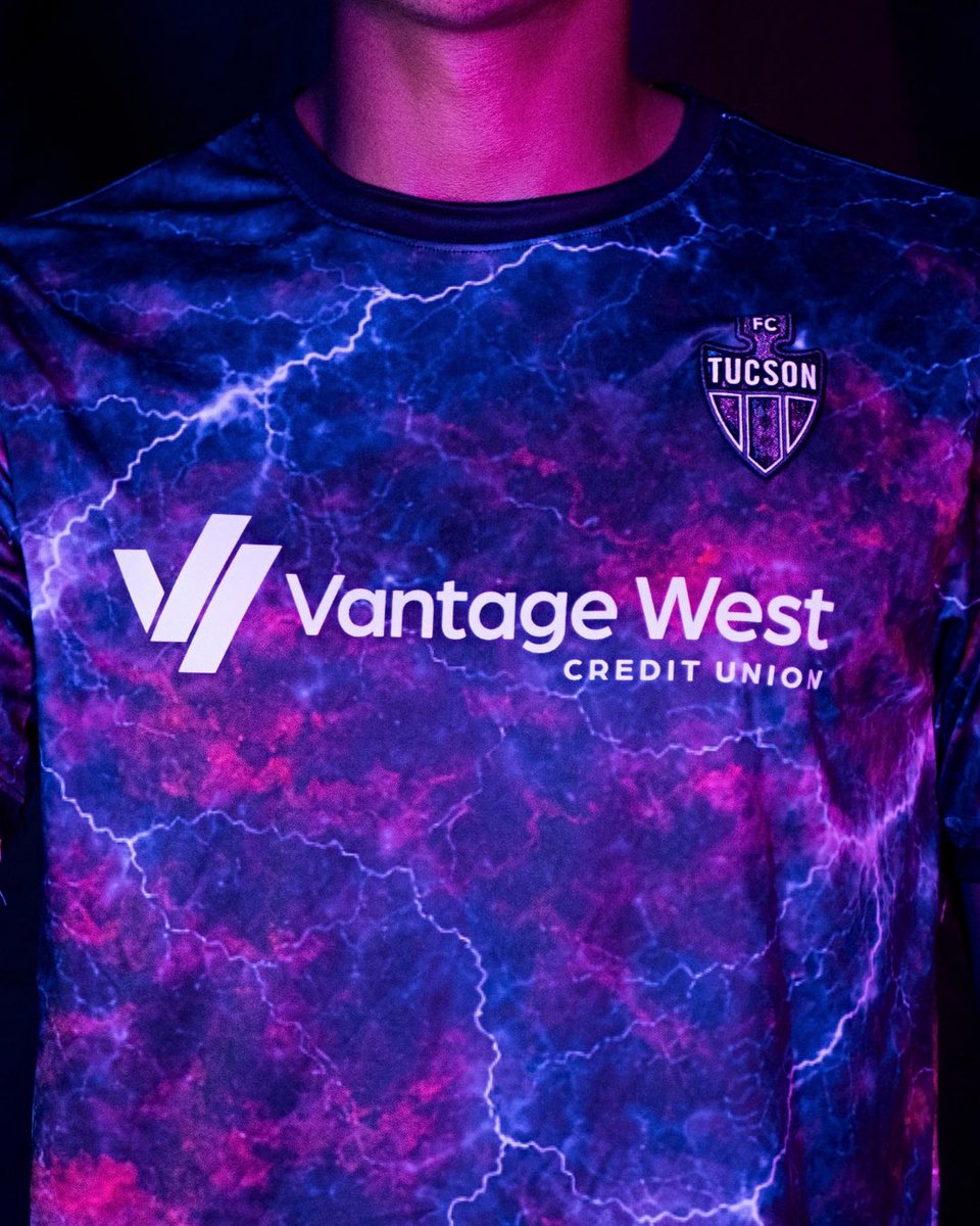 FCTucson's tweet photo. ⚡️Our Monsoon Kit recognized by ESPN⚡️ 

FC Tucson’s Monsoon Kit named one of the world’s most weird &amp; wonderful soccer jerseys for the 2026-2027 season!

Read the full ESPN feature here. https://t.co/5EW83v1mhS https://t.co/q3Azq3OJZV