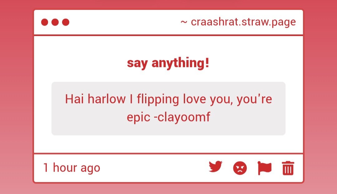 craashrat's tweet photo. I FLIPPIN LOVE YOU TOO CLAYOOMF!!! YOU'RE EPICER IF THATS EVEN A WORD!! https://t.co/sCYiIRnonQ