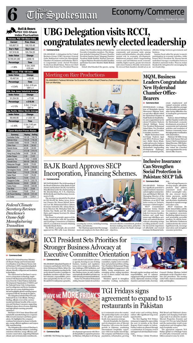 newspakisb's tweet photo. Daily The Spokesman 06 October 2026 https://t.co/M1EcCSrK8z