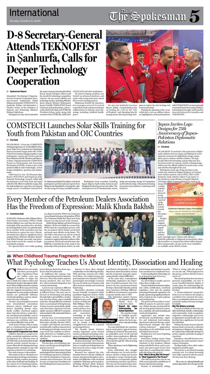 newspakisb's tweet photo. Daily The Spokesman 06 October 2026 https://t.co/M1EcCSrK8z