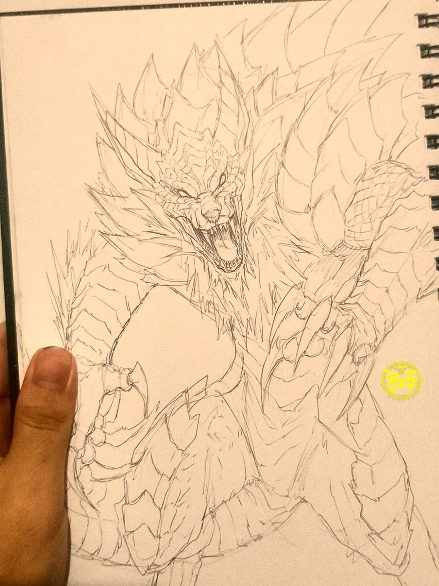 Brushogun85's tweet photo. インクトーバー 5日目 モンスターハンター - ルナガロンとミシェル・マイヤーズ。
🎃
Inktober Day 5 Monster Hunter - Lunagaron y Michelle Myers. https://t.co/92X1TBz7Qv