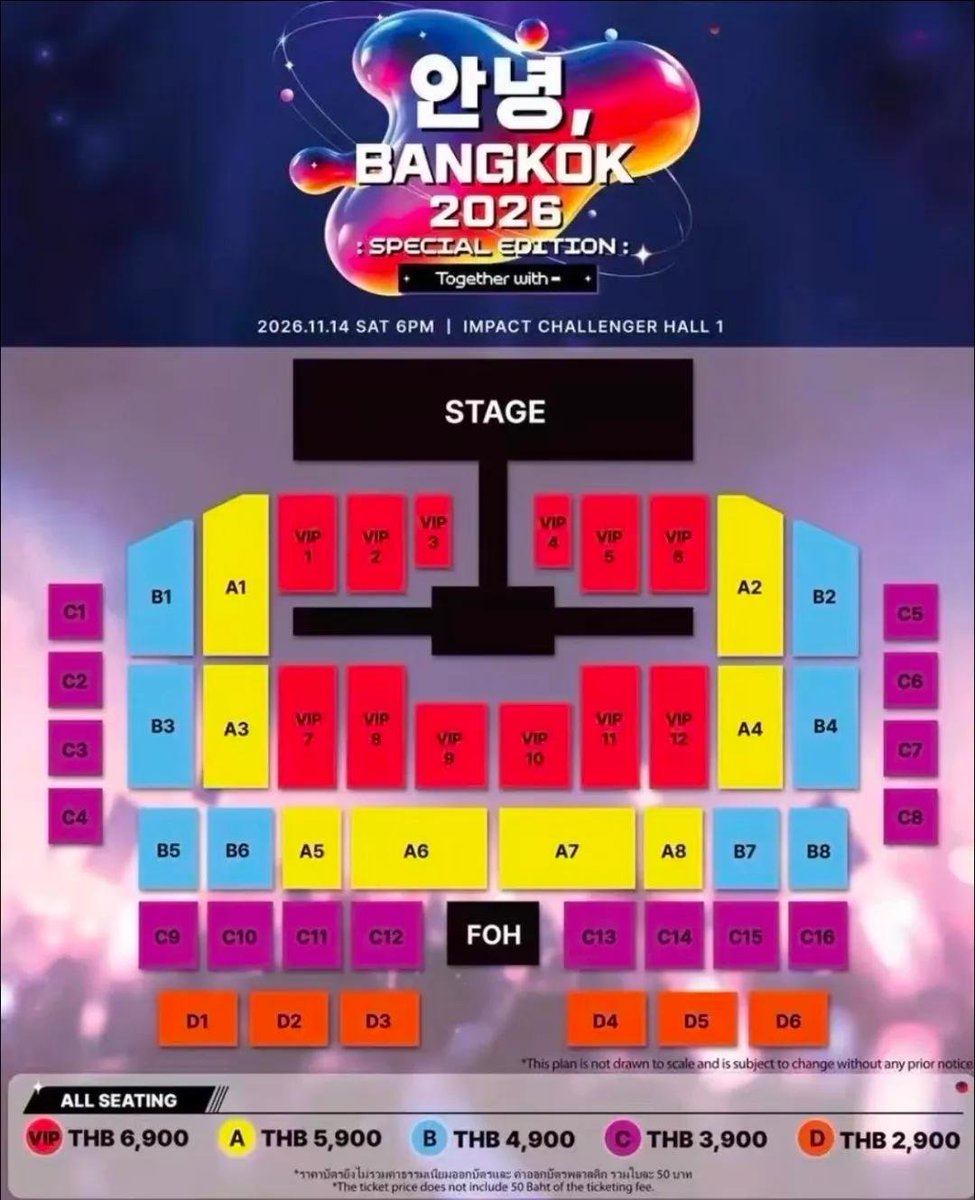 nikkan_chike's tweet photo. 안녕, BANGKOK 2026 : SPECIAL EDITION : 👑🇹🇭
🗓️ 【SCHEDULE】
 * 2026年11月14日 (土) 18:00 開演
📍 【VENUE】
 * IMPACT Challenger Hall 1 (バンコク)
💎 【TICKETING OPTIONS & SEATING】
 * VIP席 (THB 6,900) / A席 (THB 5,900) / B席 (THB 4,900) / C席 (THB 3,900) / D席 (THB 2,900)
ご希望の条件については、今すぐDMにてご連絡ください
（※万が一DMの返信がない場合は、こちらの投稿のコメント欄に [DM] と残してください）
#안녕Bangkok #Bangkok2026 #タイコン #バンコク公演 #海外コン代行 #チケット代行 #代理チケッティング #チケッティング代行 #チケット買付 #チケジャム #神席 #良席 #양도 #대리티켓팅 #티켓대행 #WTS #WTE
