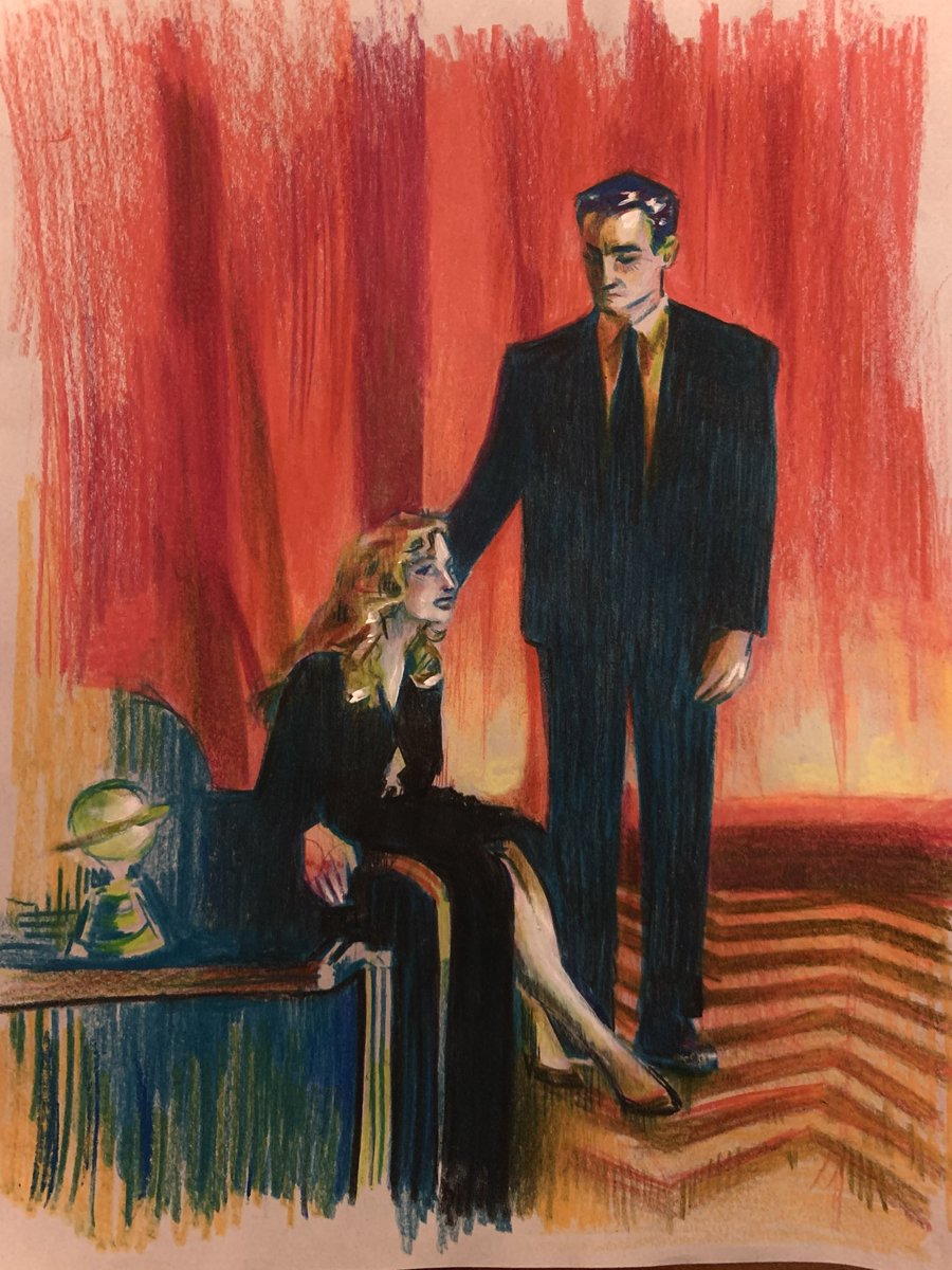 parallaks_art's tweet photo. but the angels wouldn’t help you - colored pencil 2023 #twinpeaks https://t.co/2r4iqOLx4X