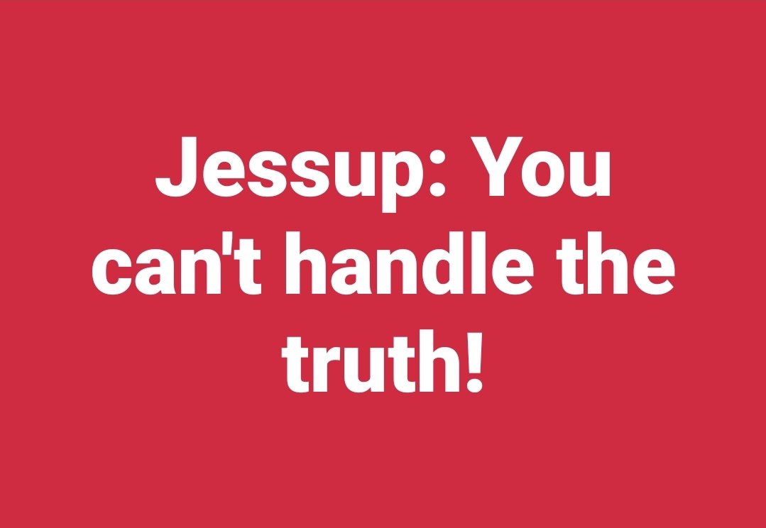 LawAndOrder100's tweet photo. Jessup: You can't handle the truth !!
#Truth
#Jessup
#Honor
#Valor
#Men
#RealMen https://t.co/GtN8uE7hCT