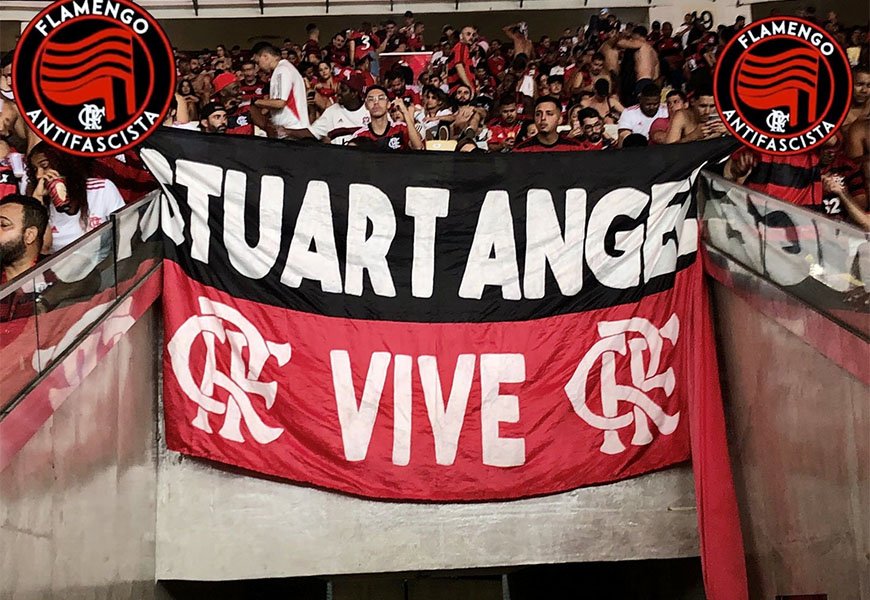 PodSetorNorte's tweet photo. Um Clube que tem na sua história um atleta multicampeão, que abriu mão do seu local de conforto pra lutar pela democracia e por isso foi morto pela Ditadura Militar, esse clube nunca será dissociado da política.

Stuart Angel é Flamengo, Flamengo é Stuart Angel, nunca aceitaremos ser brinquedo de extremista.

STUART ANGEL VIVE!