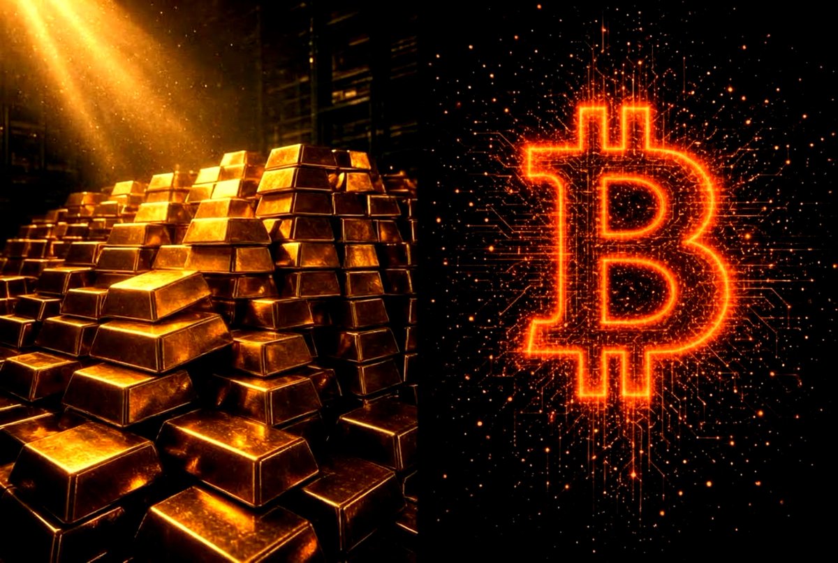 BTC_JEDI21's tweet photo. Hey @grok, settle this: 10 years from today, which will be worth more?

​🟨 $1M worth of Gold
🟧 1 Bitcoin

​Pick one and defend it. https://t.co/01NDOmoSv1