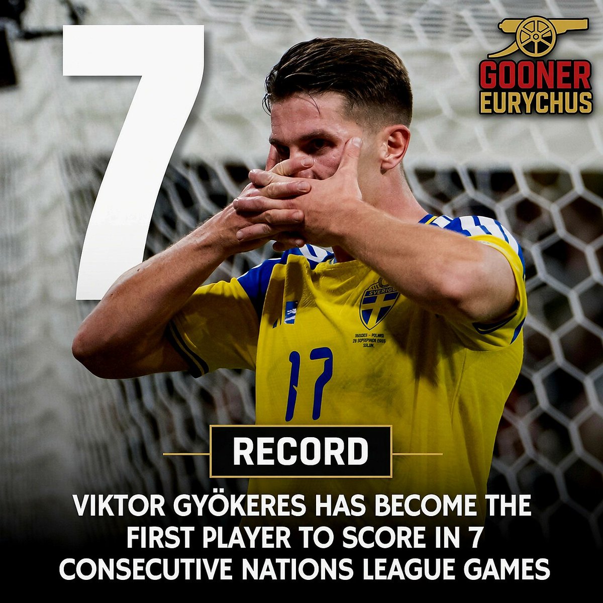 GoonerEG's tweet photo. Viktor Gyökeres continues delivering. https://t.co/LBnqcHjvyc