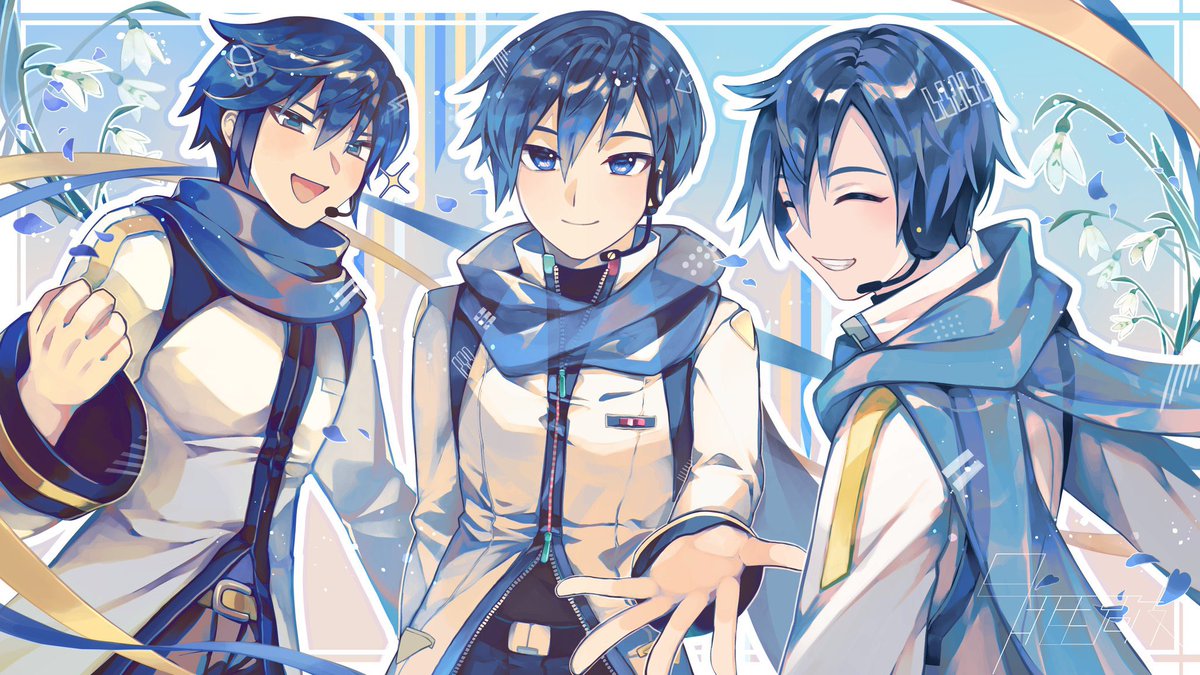moon_ganbar's tweet photo. 私はTLを青くするから（再掲）
#KAITO #VocaloidFanart https://t.co/EhfCoi9kMl