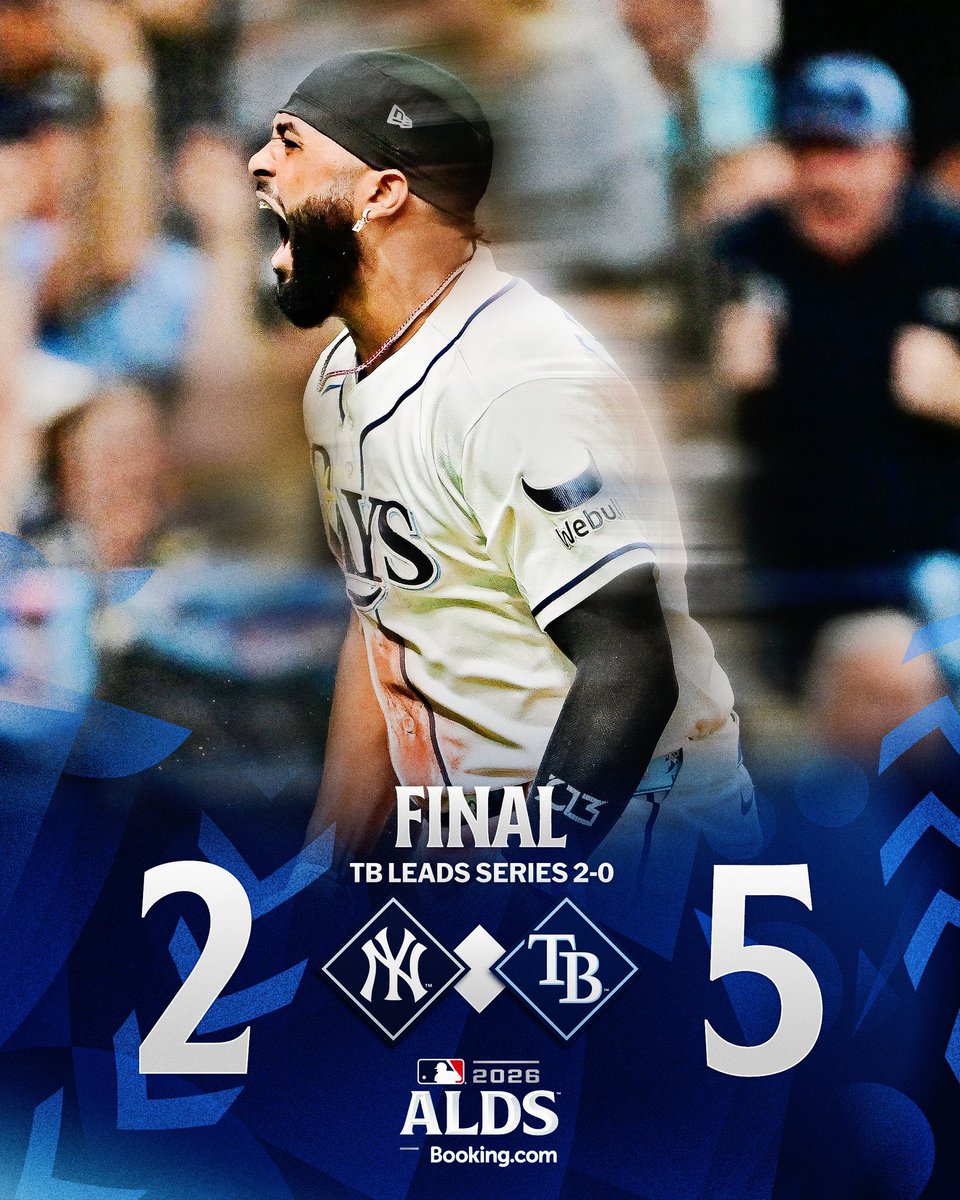 AlfredoFM77's tweet photo. MLB:
Segundo juego de la Serie Divisional de la Liga Americana donde Blues Rays gana ante Yankees. https://t.co/dVLKCEwGm6