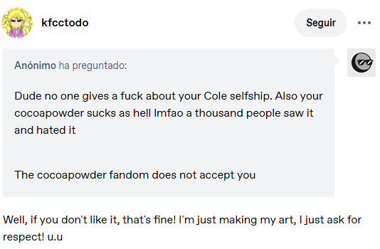 M88262004's tweet photo. @Mizuartz Coming back to this and because even back then i found this pathetic.

Take these screenshots i took before leaving that server of RennGote going out of their way to anonymously attack someone over making a selfship with Cole from Deltarune Yellow https://t.co/EKfTja5FyR