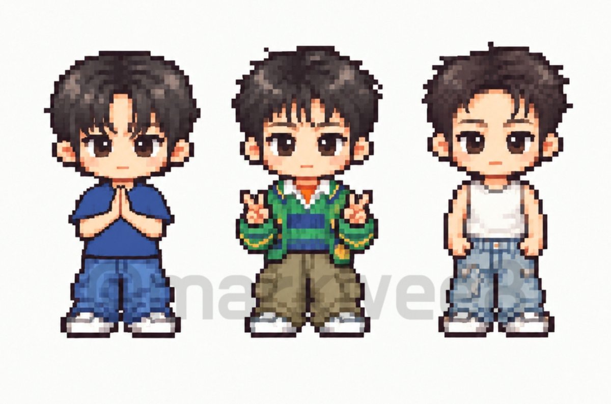 marklvee8's tweet photo. 픽셀 뽑았는데 생각보다 기여워서 다행ㅋ ㅋ ㅋ🩵 https://t.co/il9Hk5o7Mi