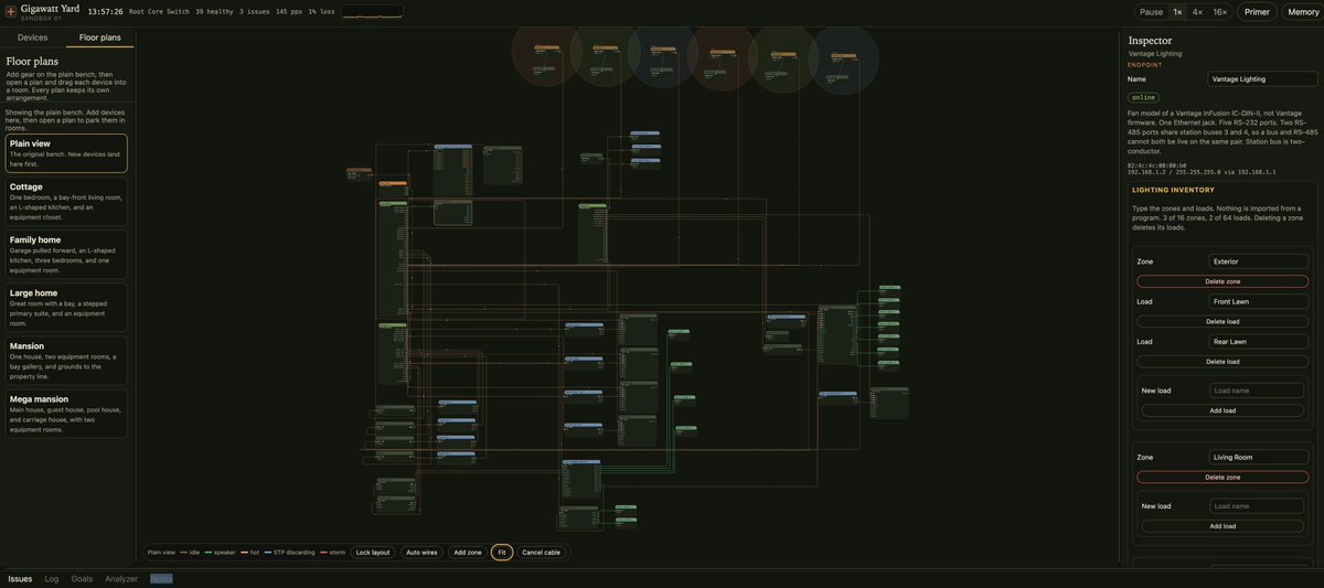georgieboatback's tweet photo. Reaching the current limits for a medium size project. #Gigawatt Yard tells a very interesting story. 

If you are looking for a platform where you can learn and grow in visualizing a bench level #AV system, gigawatt is bringing some interesting visuals. 

@SavantHome @Crestron https://t.co/GBi9HIVVS5