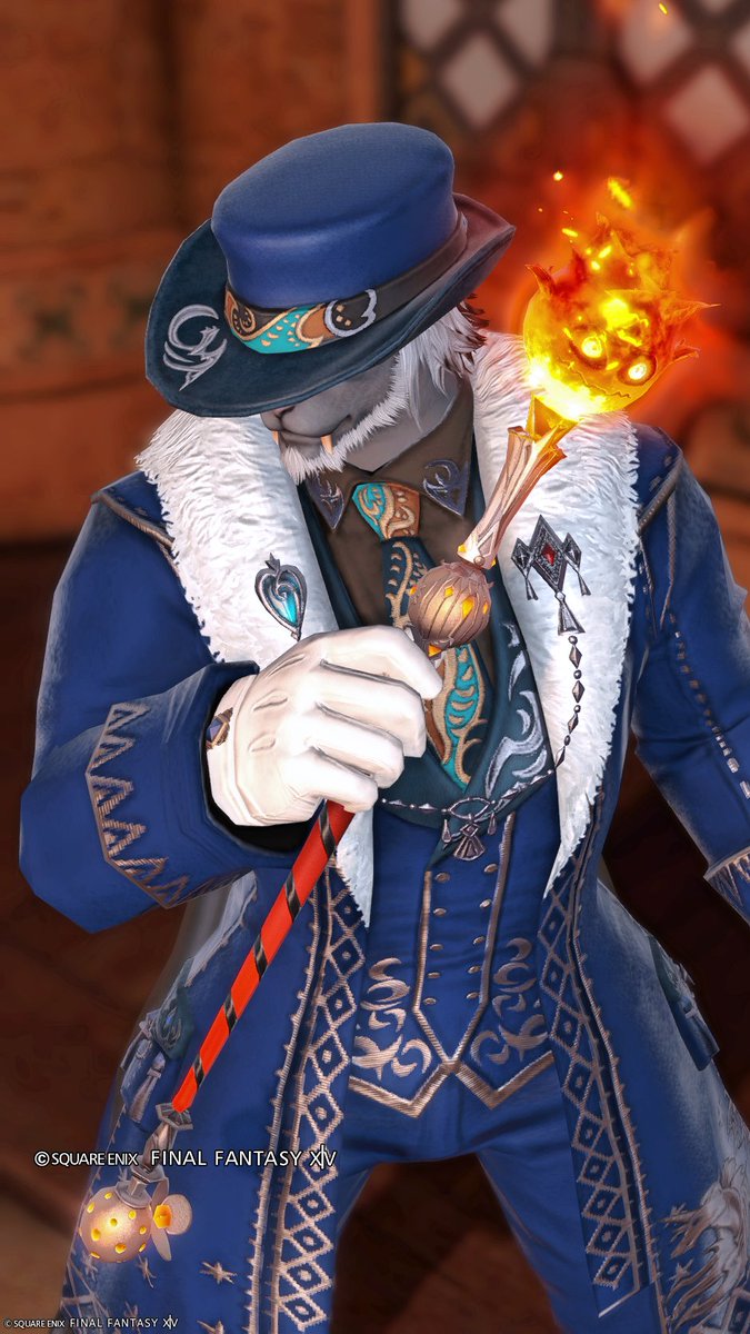 MarunyaFF14's tweet photo. 青魔の光るボム杖ゲット
いいねいいねかっこいいね

#FF14 https://t.co/nbI4zDFlgr