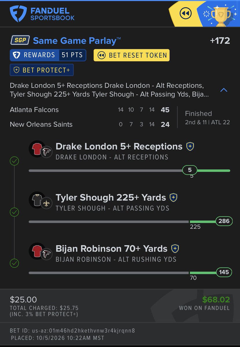 El_Lynch20's tweet photo. @CodyBrownBets Thank you Cody! 🤑 what a way to bounce back https://t.co/WL67w6P9Oh