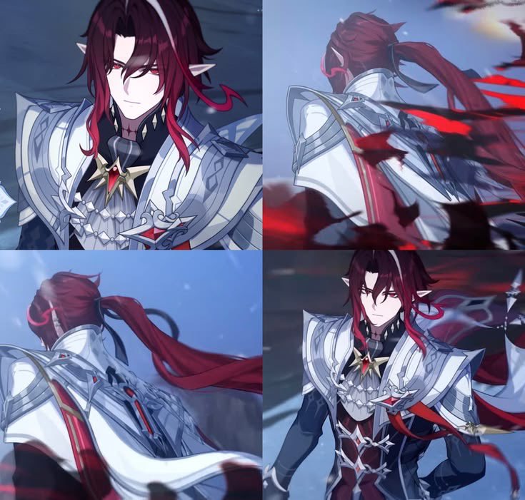 DailyNoyy's tweet photo. 7.x Noy design ❕

Tall male with red and dark red hair, featuring a color palette of silver, red, gray, black, and gold.

#Noy #GenshinImpactㅤ https://t.co/d7E39GhLww