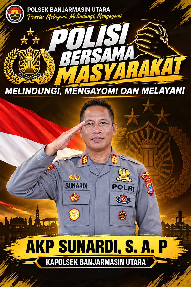 polsekbjmutara's tweet photo. POLISI BERSAMA MASYARAKAT
Dengan penuh ketulusan, Polsek Banjarmasin Utara berkomitmen untuk terus hadir di tengah masyarakat — melindungi, mengayomi dan melayani dengan hati.
#polisibersamamasyarakat
#melindungimengayomimelayani
#kayuhbaimbaijagabanua https://t.co/M020uM6mpp