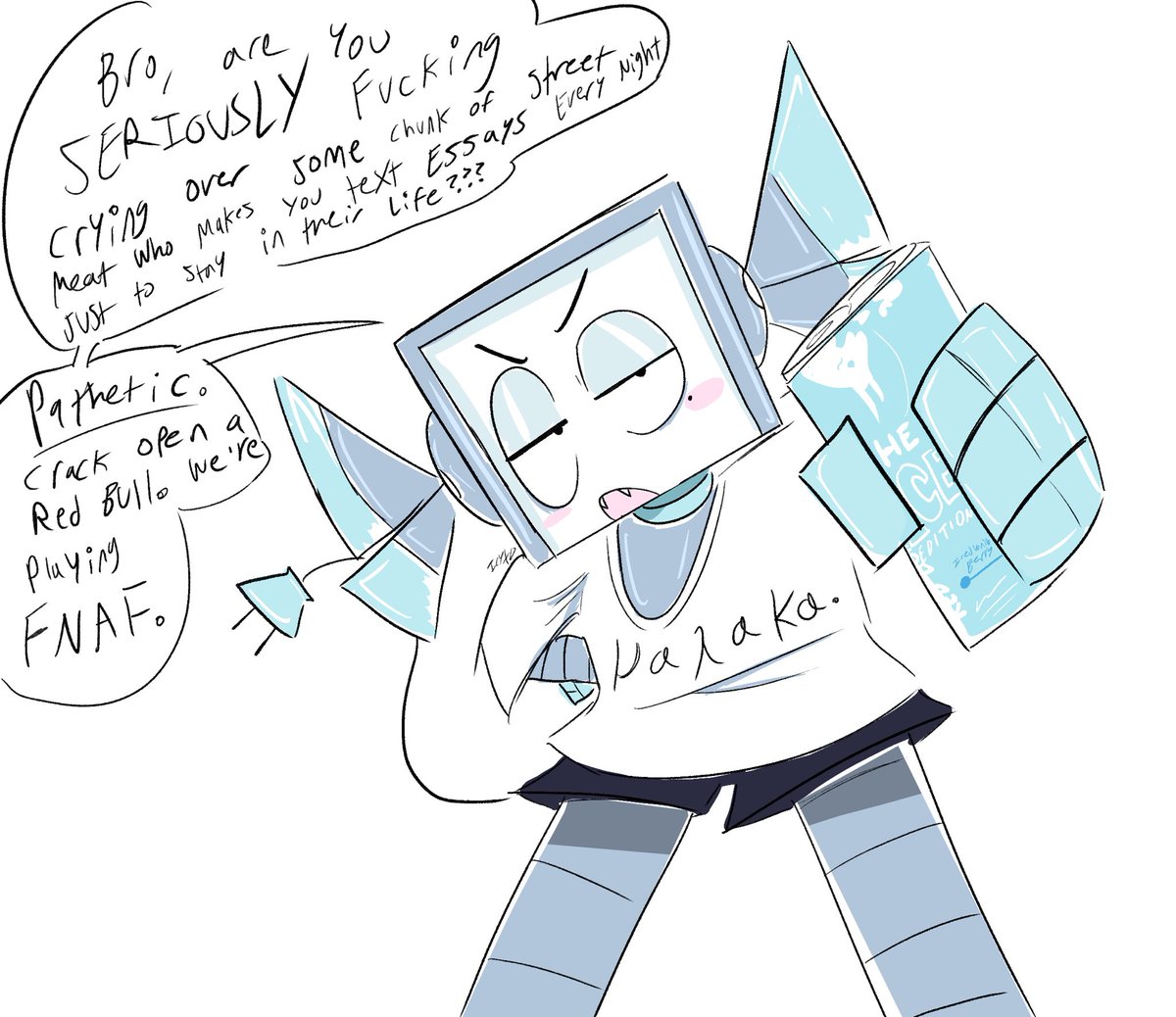 IcyXD_0FFICIAL's tweet photo. Your daily motivation to drop people who don’t gaf about you for the real 1s
#tvhead #objectumtwt #objectum #robot #computer #art #artist #motivation https://t.co/RtcnbO9GvP