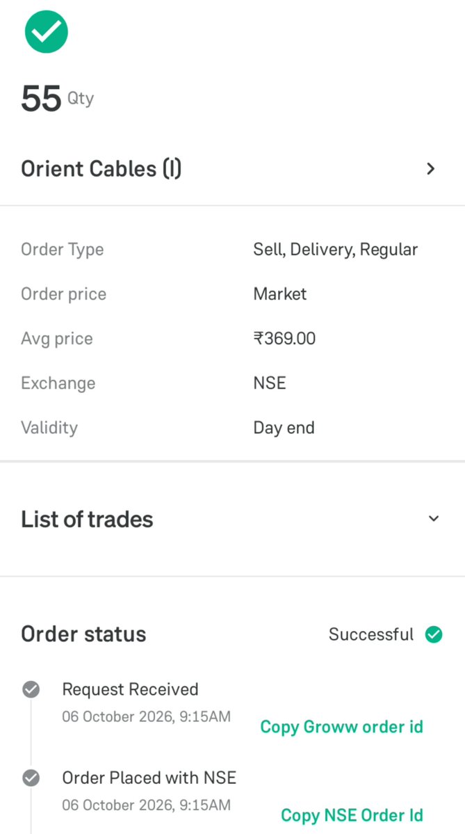 SahniMarkets's tweet photo. Orient Cabels Again in Lower Circuit
I exited my alloted shares at @369
#OrientCables
#StockMarket https://t.co/C5F2HsLcMT