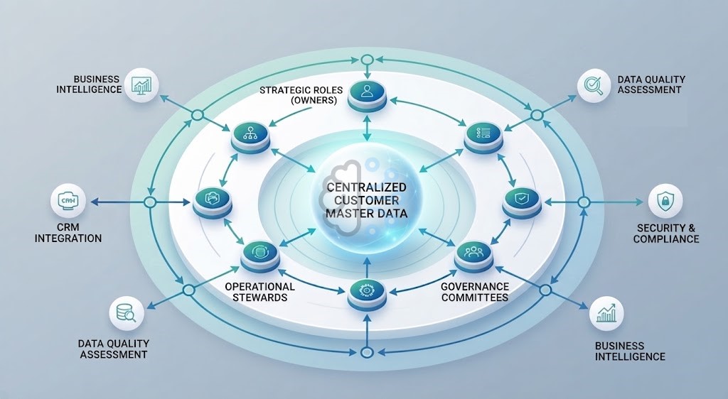 pretectum's tweet photo. Unlock the full potential of your organization with a robust governance framework. Connect operational stewards, strategic owners, and compliance to drive data quality and secure your enterprise.   #DataGovernance #MasterDataManagement #DataQuality #DataSecurity https://t.co/lPPLOdX7ry