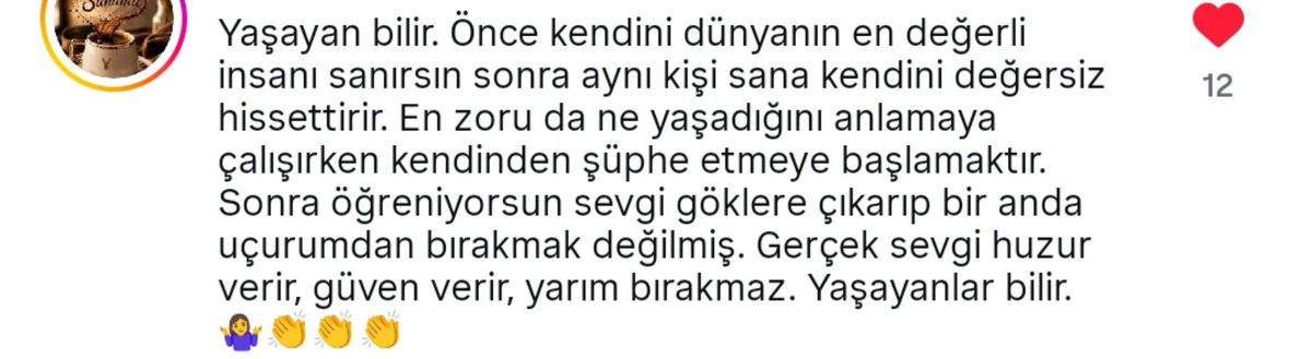 _oylesiinebiri's tweet photo. https://t.co/z16oQDlMZF

Şu videonun altına narsist bi kişi tarafından sevilmenin nasıl hissettirdiğini birisi çok güzel bi şekilde izah etmiş, harfiyen doğru.. https://t.co/kvKkVvlgJJ