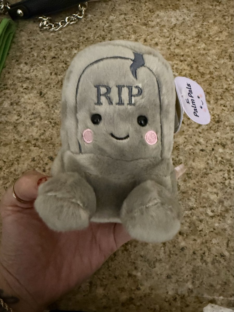 Sherylynn_R2's tweet photo. I got a cute little tombstone plushie today https://t.co/mncndawTIW