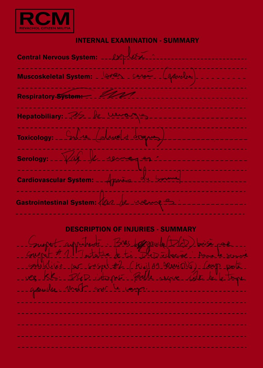 sontse___'s tweet photo. writing Eyes’ autopsy report. kim’s rushed, terrible handwriting. #discoelysium #kimkitsuragi
(incredible template by this angel @Chan_but_shy) https://t.co/kMutv618LF