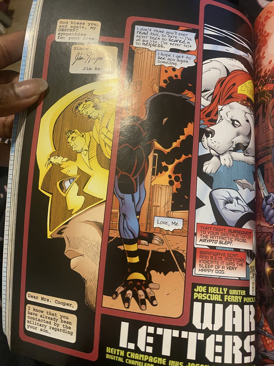 Hny_Bun's tweet photo. Idc what no one says this letter that’s shown in book 5 of YJ means so much to me and I wish people talked about it more 😓
The “Our Worlds at War” fucks me up everytime oml 💔
#dc #yj98 #youngjustice #connerkent #superboy https://t.co/2Si2tNCHn2