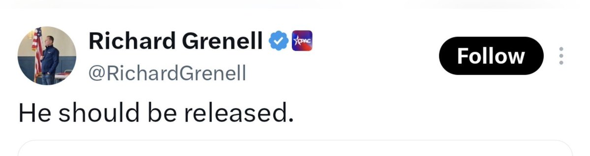 OfficialShehr's tweet photo. No Vote for Trump this time.

#NoVoteForTrump

@RichardGrenell

Repost, Copy, Post it again https://t.co/jgyaLl12LT