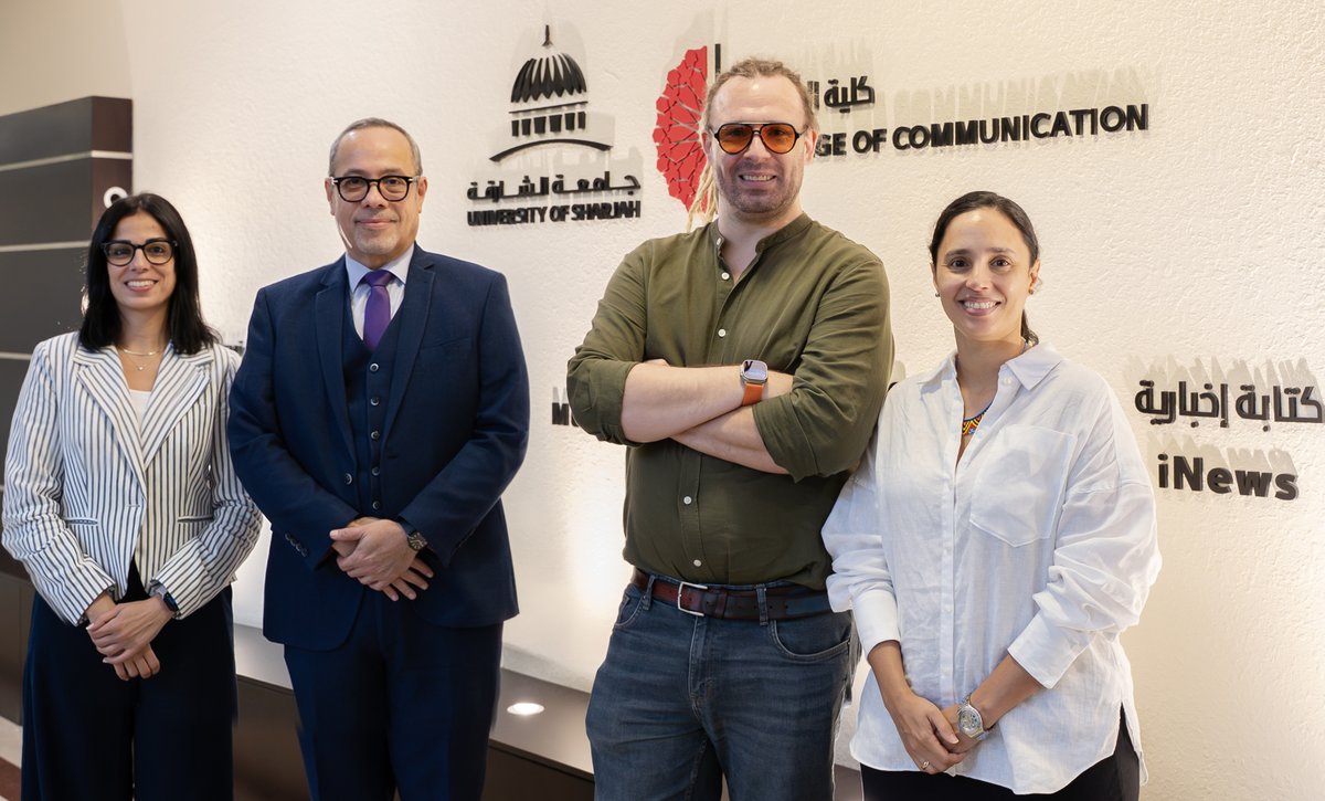 jairolugo's tweet photo. We had a fantastic industry talk delivered by Shane Harris, CEO and co-founder of @SideQuestVR in the College of Communication at the @uSharjah. What a treat! A real window to the future. https://t.co/HpFRA4lodh