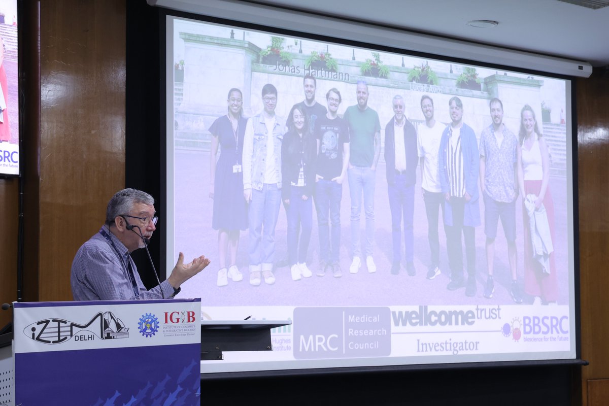 IGIBSocial's tweet photo. Great talk by @mayor_lab about building the quantitative atlas of cell shapes and sizes, and how shape of the cells is consequentual to fate determination during zebrafish development. EMBO Global Lecture at the 6th Indian Zebrafish Investigators Meeting.  

#IZIM2026

@mayor_lab @ChetanaX   @shruthy_suresh @tnv_lab
@SouvikM29933298 @CSIR_IND @EMBO
