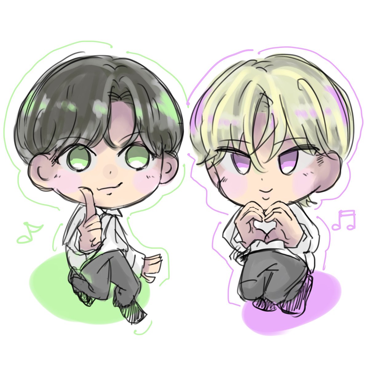 RXwtru's tweet photo. iPad描きやすくて感動😭✨
お絵描きもっと楽しくなる💜💚 https://t.co/OrjDRPHNBa