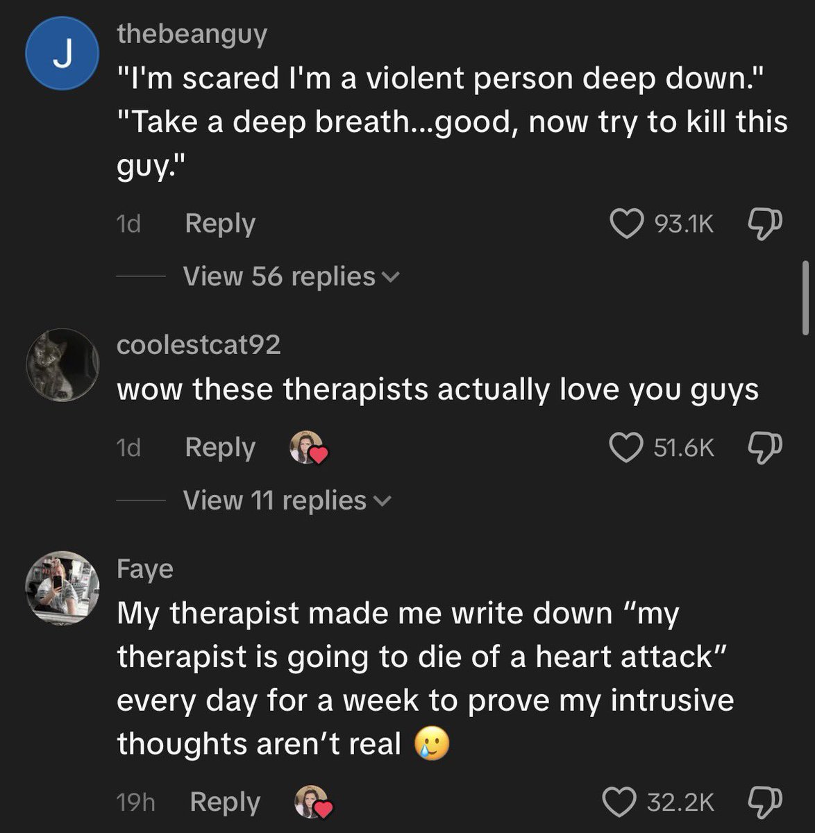 venusiiaa's tweet photo. I’m reading this tiktok comment section about what people have done in OCD therapy and I may have found my new occupation https://t.co/3f1P6u1hZ0