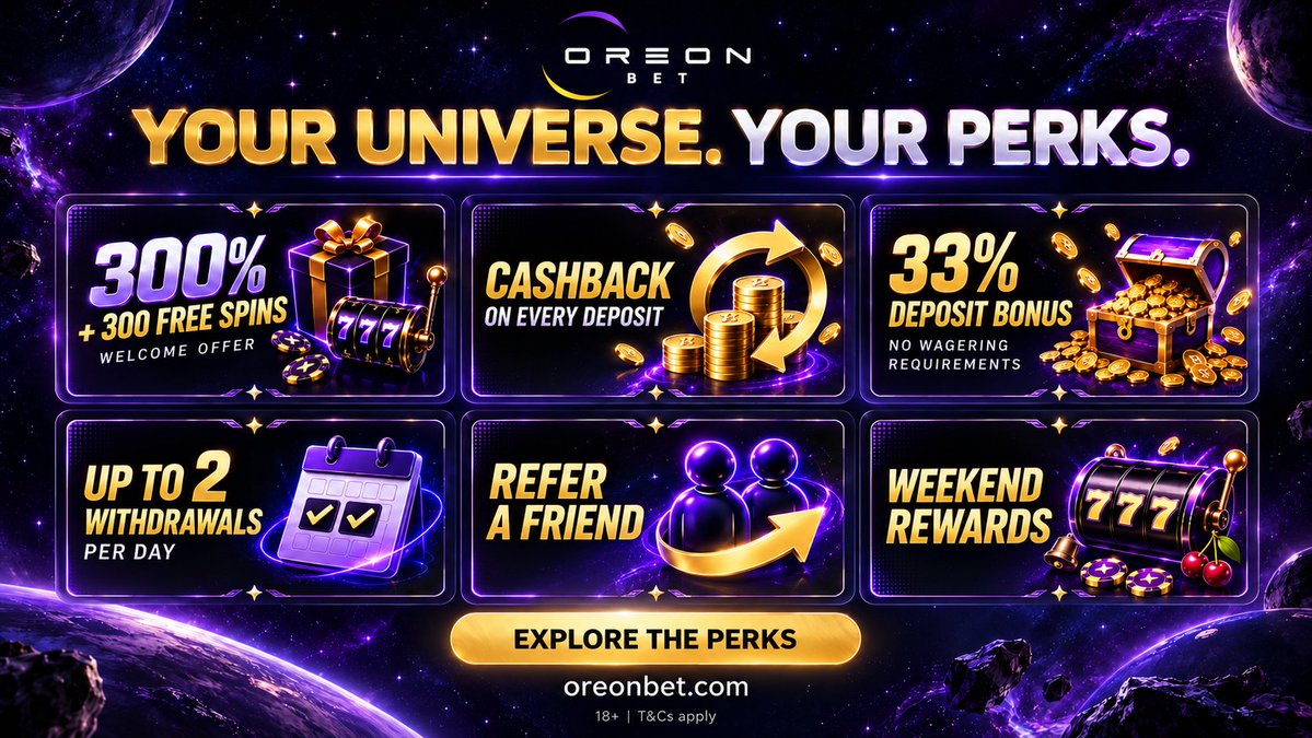 OreonBet's tweet photo. You came for the games. The perks caught your eye. 👀🌌
https://t.co/F0GWdoXmFZ https://t.co/IOGdlCMmaP