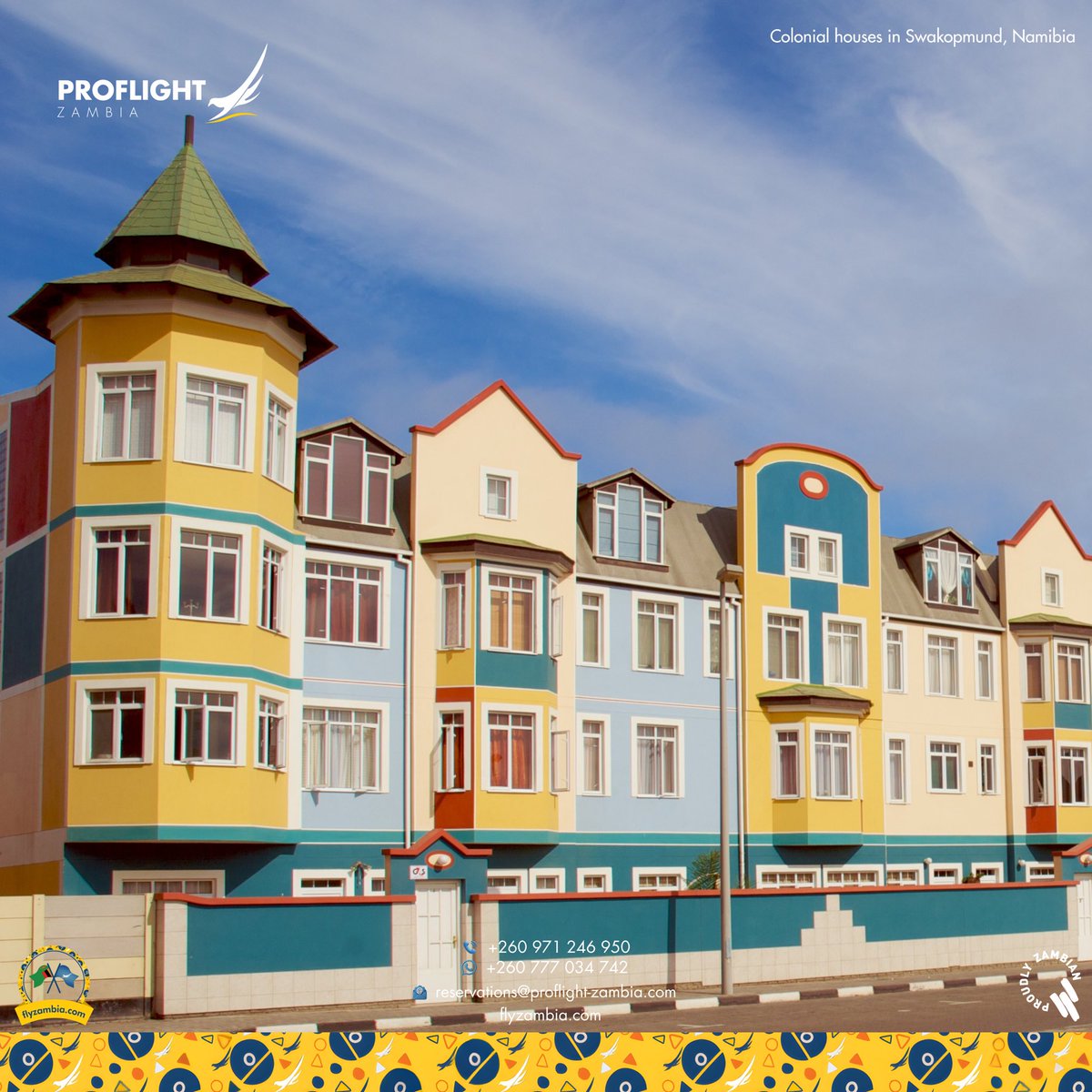 proflightzambia's tweet photo. Swakopmund looks like nowhere else on the Namibian coast.

Starting 1 November fly nonstop Lusaka to Windhoek with Proflight, 3 times weekly every Tuesday, Friday and Sunday, then continue to the coast. 

Secure your journey at https://t.co/c4D7q9G7zE 

#FlyZambia https://t.co/ioqlg2pINj
