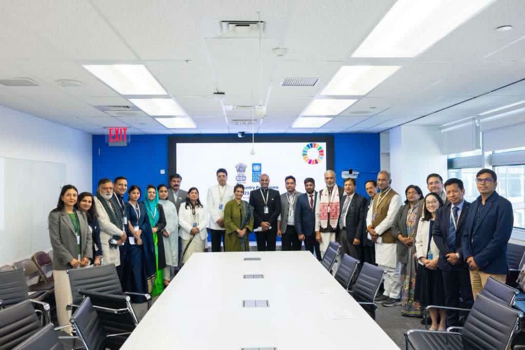 BjpBiplab's tweet photo. Interacted with Ms. @kanniwignaraja , UN Assistant Secretary-General and Regional Director for Asia and the Pacific at @UNDP , along with fellow MPs at the UN Headquarters in New York. She appreciated the visionary leadership of Hon’ble PM Shri @NarendraModi Ji and the spirit of “Sabka Saath, Sabka Vikas.”

We also shared and discussed India’s roadmap towards Viksit Bharat @2047.